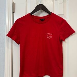 Topshop Bold Red T-Shirt
